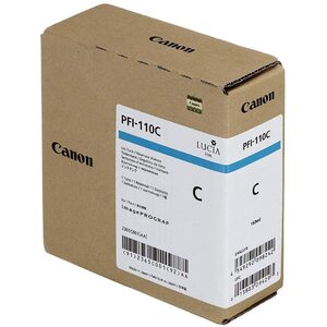 Canon PFI-110C Cyan 160ML Ink Tank