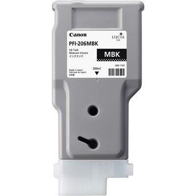 Canon PFI-206MBK LUCIA EX MATTE BLAC K INK FOR IPF6400 6450 - 300M