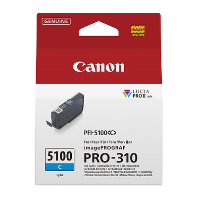 CANON PFI-5100 C, INK TANK PFI-5100 C - INK CARTRIDGE FOR PRO-310