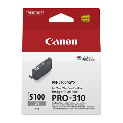 CANON PFI-5100 GY, INK TANK PFI-5100 GY - INK CARTRIDGE FOR PRO-310