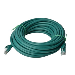 8WARE Cat6a UTP Ethernet Cable 50m Snagless  Green