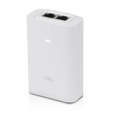 Ubiquiti POE-24-24W-G-WH POE Injector, 24VDC, 24W, 1A Gigabit White
