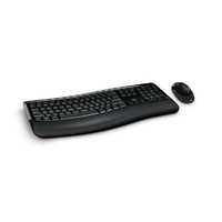 Microsoft Wireless Comfort Desktop 5050 Series USB Mouse & Keyboard - Black PP4-00020