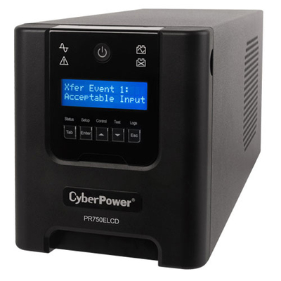 CyberPower Professional Tower PR750ELCD Line-interactive UPS - 750 VA/675 W - Rack/Tower