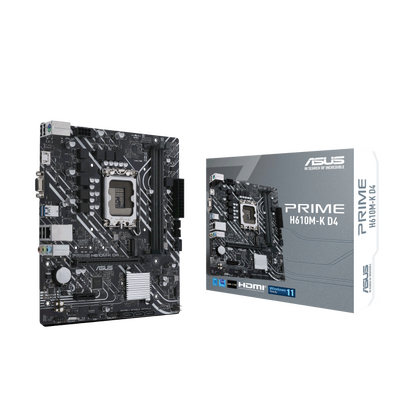 ASUS PRIME H610M-K D4 LGA 1700 Micro-ATX Motherboard