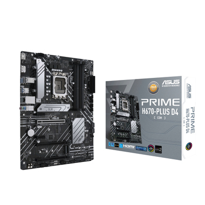ASUS PRIME H670-PLUS D4-CSM Intel LGA 1700 ATX DDR4 Motherboard