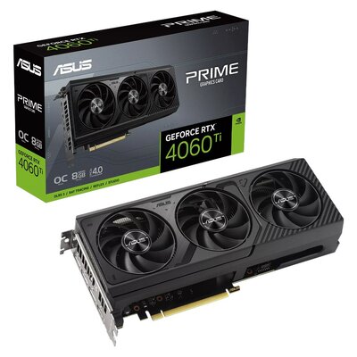 ASUS PRIME-RTX4060TI-O8G GeForce RTX 4060 Ti PRIME OC 8GB Video Card
