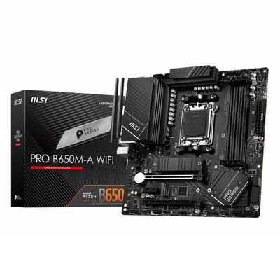 MSI PRO B650M-A WIFI AM5 Micro-ATX Motherboard