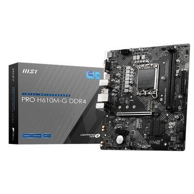 MSI PRO H610M-G DDR4 Intel LGA 1700 mATX 2x DDR4 Motherboard