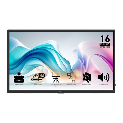 MSI Pro MP165 E6 15.6" Full HD Portable IPS Monitor