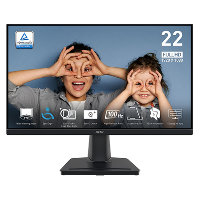 MSI PRO MP225V 21.45" 100Hz Full HD 1ms Adaptive Sync VA Business Monitor