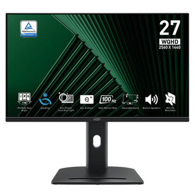 MSI PRO MP275QPG 27" 100Hz QHD 1ms Adaptive Sync IPS Business Monitor