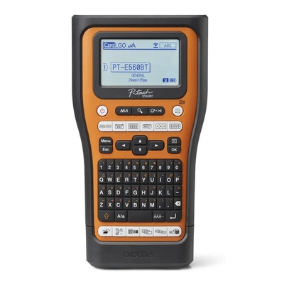 Brother PT-E560BTVP Industrial Label Printer 24 mm USB Bluetooth Rechargeable Carry Case