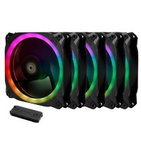 Antec Prizm 120 ARGB 5+C PWM Case Fan - 5 Pack with Controller