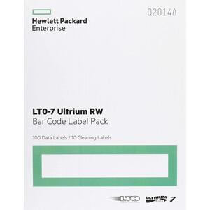 HP Enterprise LTO 7 Barcode Label Pack of 100