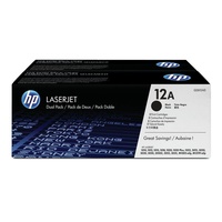 HP LaserJet Q2612AD Dual Pack Black Print Cartridges for