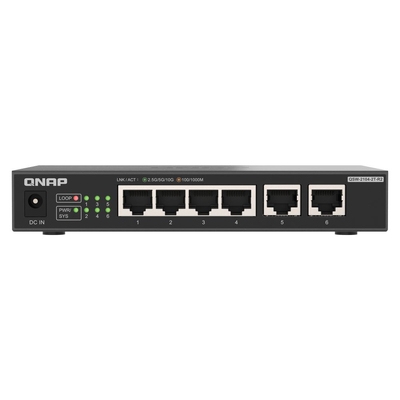 QNAP QSW-2104-2T-R2 4-port 2.5GbE and 2-port 10GbE Multi-Gig unmanaged switch