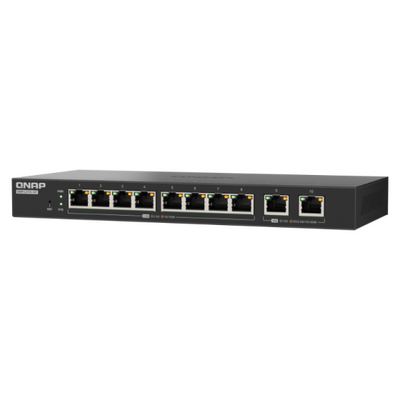 QNAP QSW-L2110-10T, 8 ports 2.5Gbps, 2 ports 10GbE RJ45