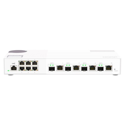 QNAP QSW-M2106-4C 10-PORT WEB MANAGED SWITCH, 10GbE SFP+/10GBASE-T(4), 2.5GbE(6)