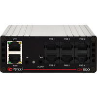 Epygi QX-0200-0000 QX200 IP PBX, 4x FXO & 2x FXS, 24x SIP Ext. 
