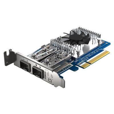 QNAP QXG-25G2SF-CX6 DUAL PORT QSFP28 25GbE N ETWORK CARD, LOW-PROFILE (PCIE GEN4 X8)