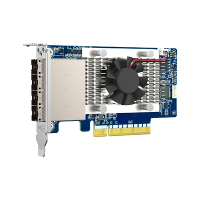 QNAP QXP-1630S-3816 Quad-port external SAS 12Gb/s storage expansion card with PCIe 4.0 interface