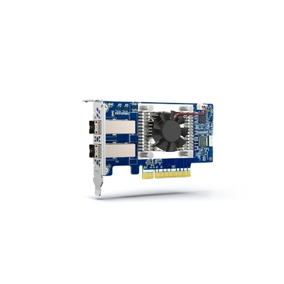 QNAP QXP-830S-3808 Dual-port external SAS 12Gb/s storage expansion card with PCIe 4.0 interface