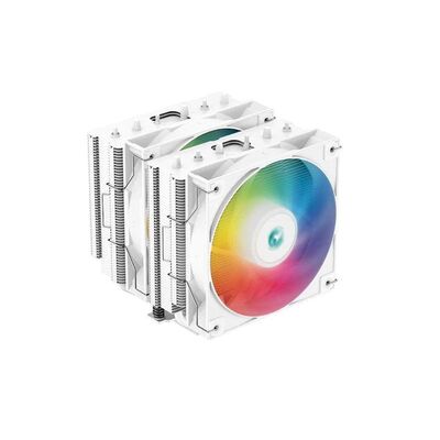 DeepCool AG620 ARGB WHITE Dual-Tower CPU Cooler, 2x 120mm Fan, 6 Copper Heat Pipes