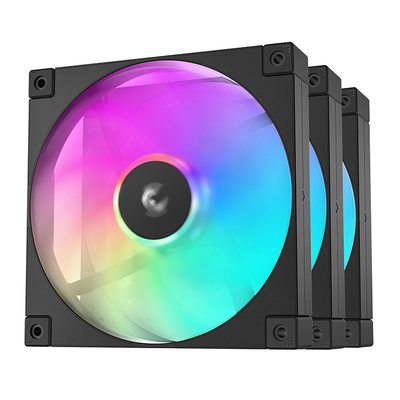 DeepCool FD14 ARGB-3 IN 1 140mm Fan, Black, 3-Pack - R-FD14-BKAPN3-G