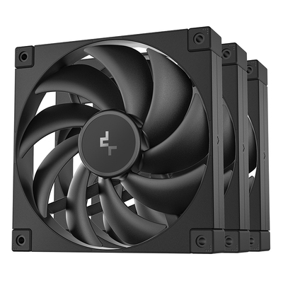 DeepCool FD14-3 IN 1 Performance 140mm Fan, Black, 3-Pack - R-FD14-BKNPN3-G