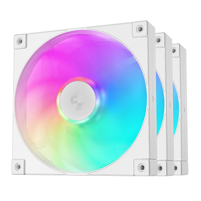 DeepCool FD14 ARGB WH-3 IN 1 140mm Fan, White, 3-Pack - R-FD14-WHAPN3-G