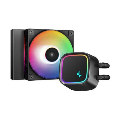 Deepcool LE300 120 RGB AIO Liquid CPU Cooler - Black - DP-H12CF-GL240-ARGB-WH