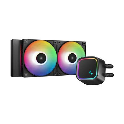 Deepcool LE500 240 RGB AIO Liquid CPU Cooler - Black - DP-H12CF-GL360-ARGB