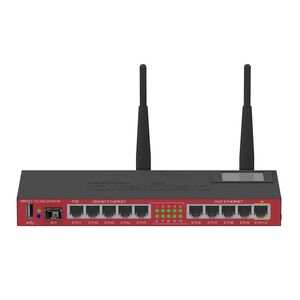 Mikrotik RB2011UiAS-2HnD-IN Athero CPU 128MB RAM, 1xSFP 5 Giga, built-in 2.4Ghz OS L5  PSU LCD