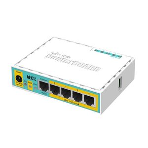 Mikrotik RB750UPr2 hEX PoE lite 650MHz CPU 64MB RAM 5 Ethernet ports USB type A  RouterOS L4