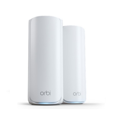 NETGEAR Orbi RBE772-100APS BE11000 Tri-Band WiFi 7 Whole Home Mesh System (2 Pack​)