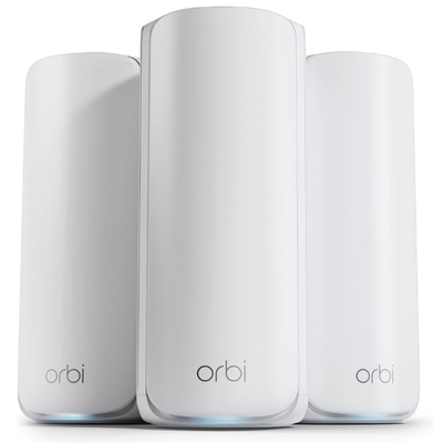 NETGEAR RBE873-100APS RBE873 (BE21000) Tri-Band WiFi 7 Whole Home Mesh System - 3 Pack