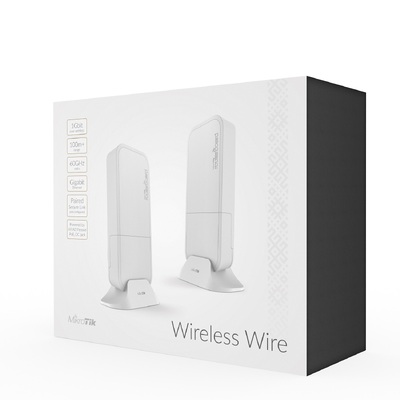 MikroTik RBwAPG-60adkit Wireless Wire Pair of preconfigured 60Ghz Radios