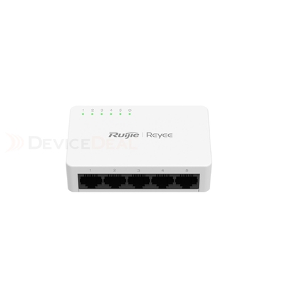 Ruijie Reyee 5 Port Gigabit Unmanaged Fanless Switch - Plastic Casing