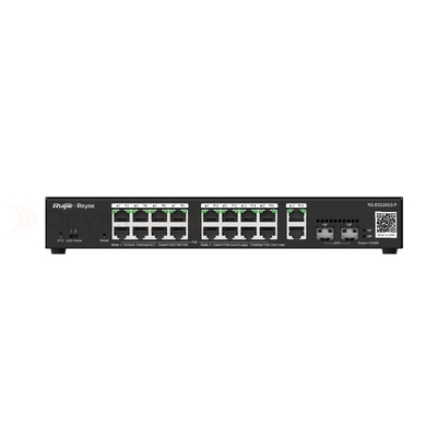 Ruijie Reyee 18P GE Smart Cloud Managed Switch - 16 PoE+ (250W) - 18x GE + 2x SFP