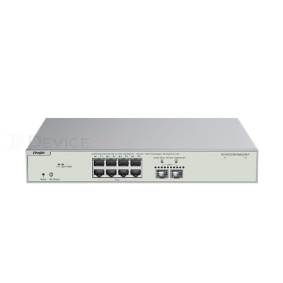 Ruijie Reyee 8P Multi Gigabit L2+ Managed Switch - 8 PoE+ (240W) - 8x 2.5G + 2x 10G SFP+