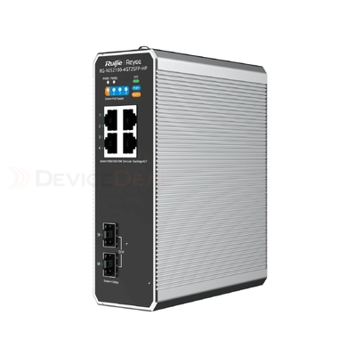 Ruijie Reyee 4P GE L2 Managed Industrial Switch - 3 PoE+ & 1 PoE++ (180W) - 4 GE + 2 SFP