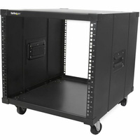 StarTech Portable Server Rack with Handles, 9U, Black - RK960CP