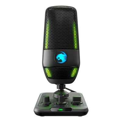 Roccat Torch Studio-Grade AIMO RGB USB-C Dual Condenser Microphone