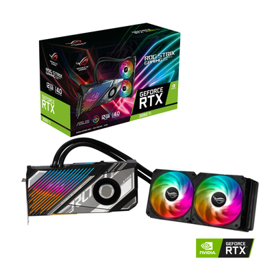ASUS nVidia GeForce ROG-STRIX-LC-RTX3080TI-12G-GAMING RTX 3080 Ti 12GB GDDR6X, Liquid Cooling, 1695 Mhz Boost, 2xHDMI 3xDP (3080v2 LHR)