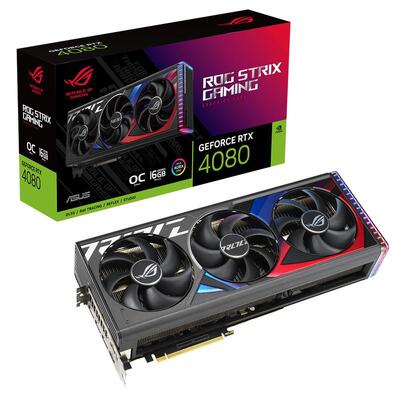 ASUS GeForce RTX 4080 ROG Strix OC 16GB Video Card - ROG-STRIX-RTX4080-O16G-GAMING
