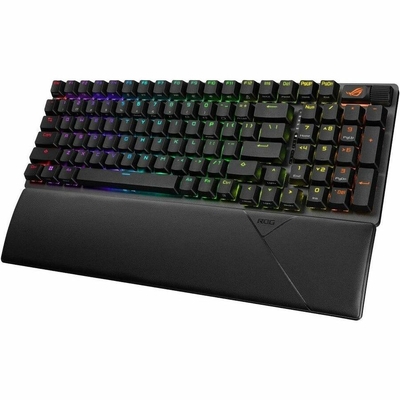 ASUS ROG STRIX SCOPE II 96 Mechanical Pre-Lude Hot Swappable Wireless Gaming Keyboard Snow Switch support multi-devices connection via ROG Omni Receiv