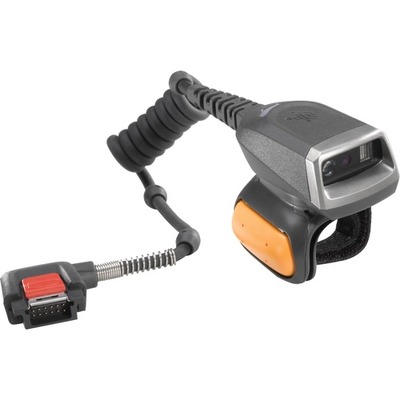 Zebra CORDED 2D IMAGER RING SCANNER TO WT6000 WEARABLE TERMINAL, SHORT CABLE TO WRIST, WORLDWIDE - RS5000-LCFSWR