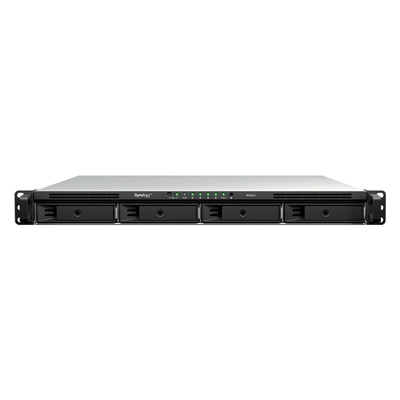 Synology RS826RP+ 4-Bay Diskless 1U Rackmount Scalable edge NAS with AMD Ryzen and Redundant PSU