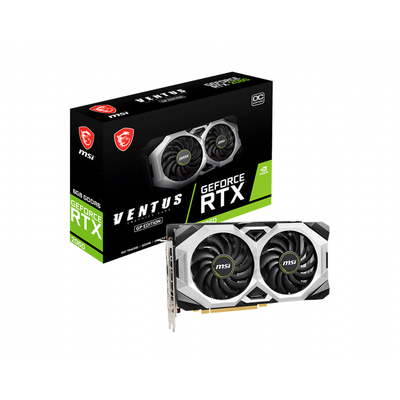 MSI nVidia Geforce RTX 2060 VENTUS GP OC 6GB Video Card, PCI-E 3.0, 1710 MHz Boost Clock, 3x DisplayPort 1.4a, 1x HDMI 2.0
